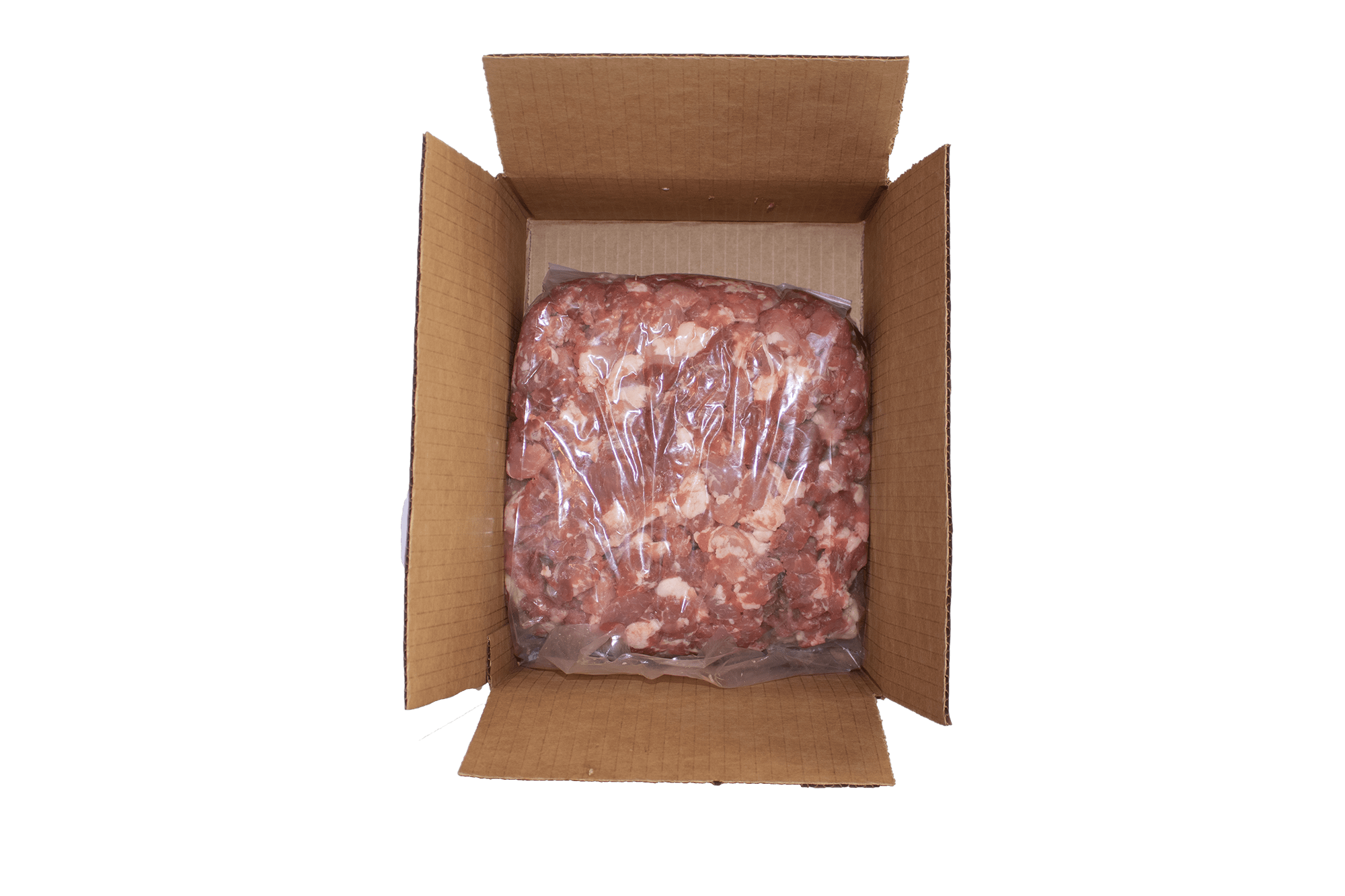 VARIED 1/2” TO 1” DICED PORK ITEM #141 Packaged Meat