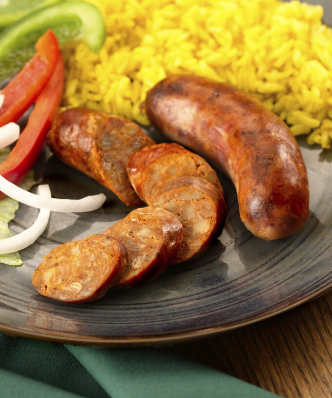 CHORIZO LINK (AUTHENTIC MIX) 4:1 on plate