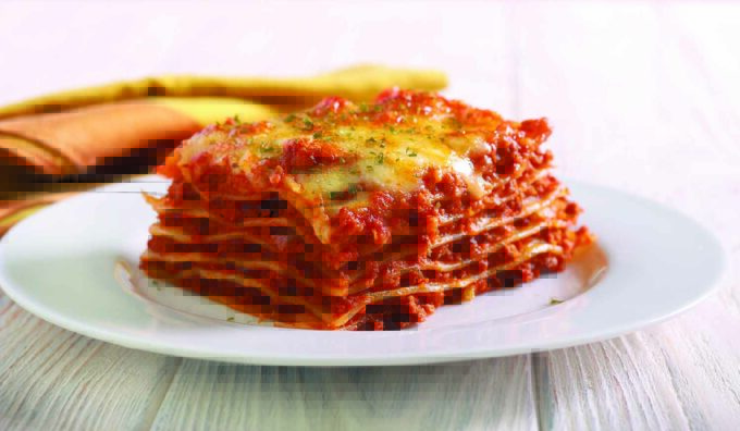 SPICY GARLIC ITALIAN SAUSAGE BULK ITEM #2000 lasagna