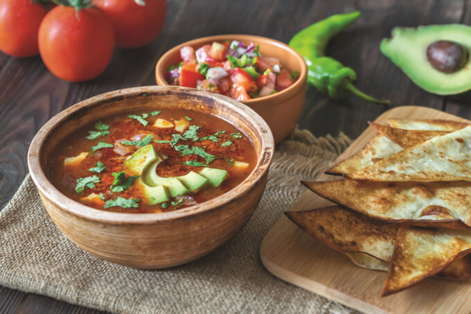 MEXICAN-STYLE CHORIZO BULK ITEM #1053A tortilla soup