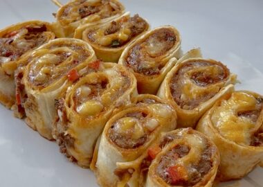 Crispy Chorizo Pinwheel Kebabs