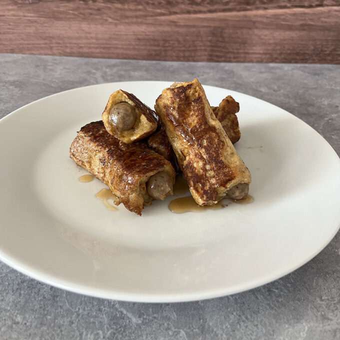 French Toast Wrapped Sausage Dippers