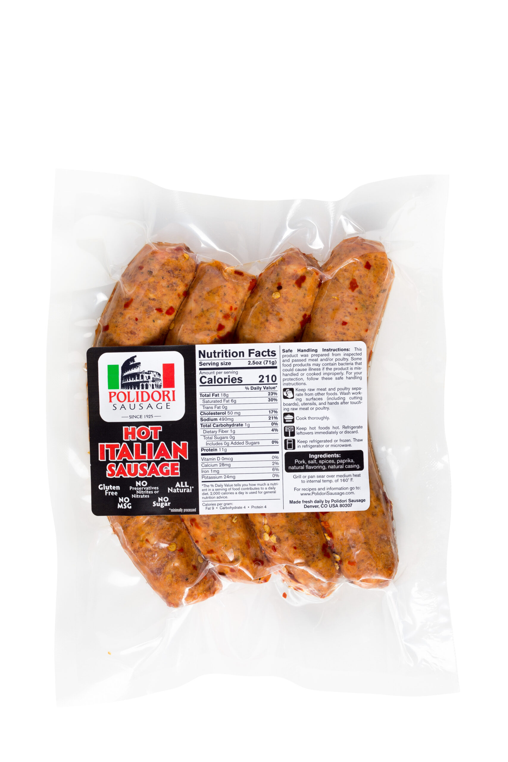 Hot Italian Sausage Links