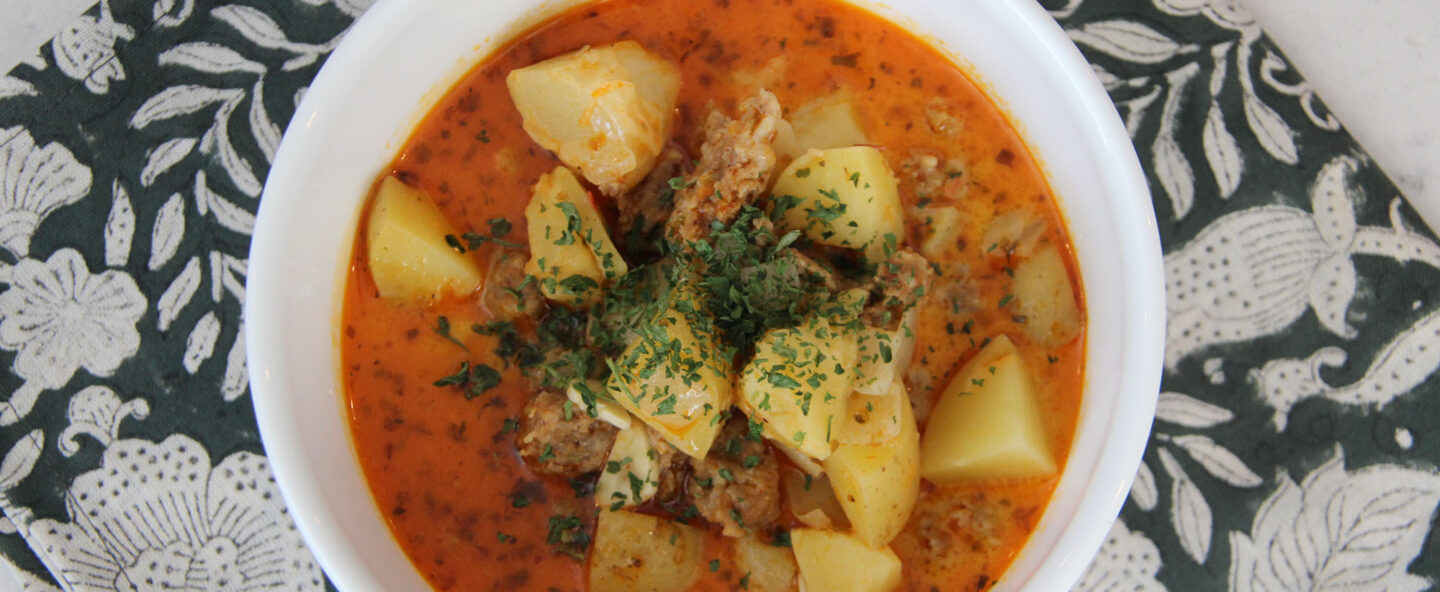 Polidori Sausage Potato and chorizo soup