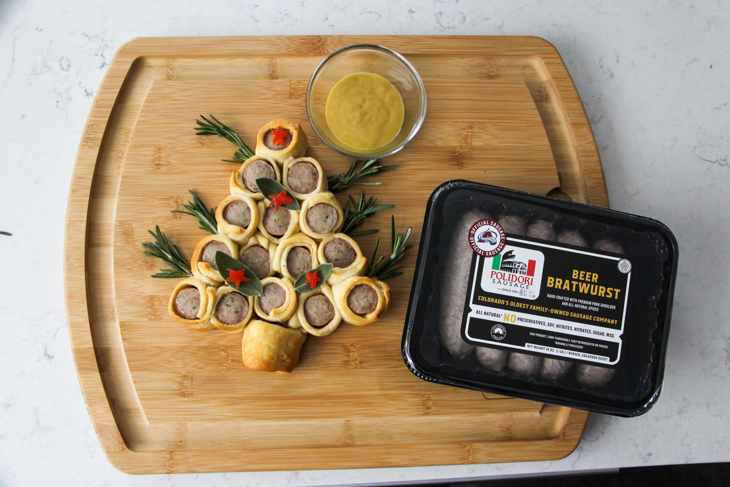 Sausage Christmas Tree Roll - Ups - Polidori Sausage