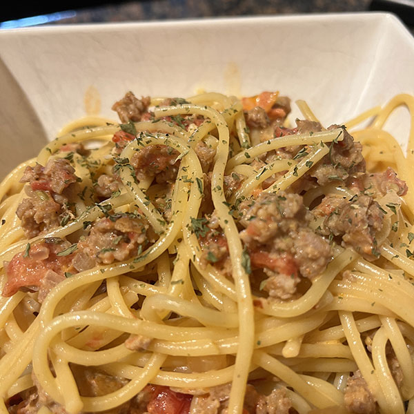 Pasta with Polidori Sausage, Tomatoes, and Cream - Polidori Sausage