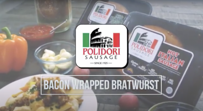 Polidori Sausage Denver Colorado Bacon Wrapped Bratwurst Video